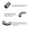 sourcing map L Shaped Angled Hex Socket Wrench 16mm CR-V