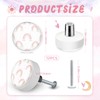 Fumete 12 Set Rainbow Drawer Knob Pulls Round Soft Rubber