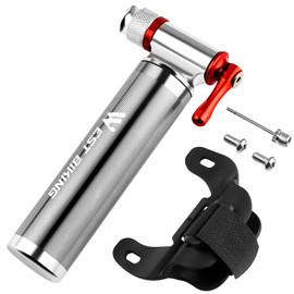 HIKOAN Mini Bike Pump CO2 Inflator Road Mountain Bikes Bicycle Tire Pump for Presta and Schrader