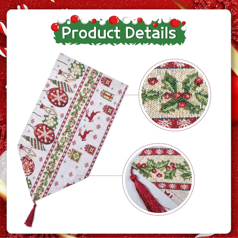 Christmas Table Runner, Christmas Table Decoration, Christmas Table Centrepiece, Xmas