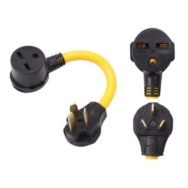ONETAK NEMA 10-50P to 6-30R 240V 30 Amp 3 Prong Male Plug to 3 Prong Female Receptacle Dryer EV Charger Power Cord Adapter