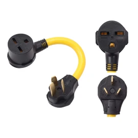 ONETAK NEMA 10-50P to 6-30R 240V 30 Amp 3 Prong Male Plug to 3 Prong Female Receptacle Dryer EV Charger Power Cord Adapter