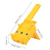 38Pcs/Set Woodworking Straight Drill Hole Locator Carpentry Drilling Guide Hand