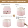 OIAHOMY 3-Pack Kallax Storage Cubes, Cotton Rope Woven Baskets for
