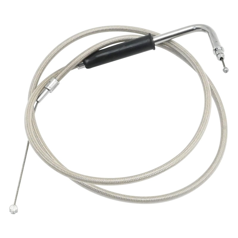 Newnessai 56579-02A Stainless Steel Throttle and Idle Cable Set, Replacement