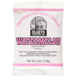 Claeys Old Fashioned Hard Candy, Watermelon, 6 Ounce