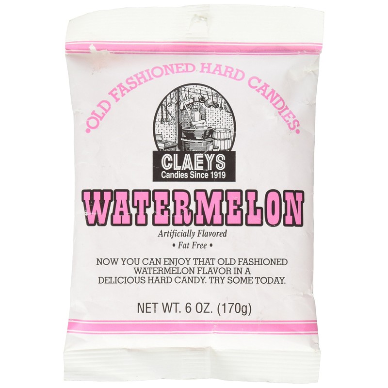 Claeys Old Fashioned Hard Candy, Watermelon, 6 Ounce