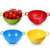 Baderke 4 Pack Mini Colander for Kitchen Plastic Berry Strainer