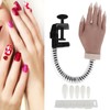 Nail Art Practice Hand Silicone Bendable Joints False Nail Tips