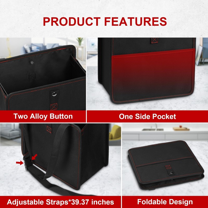 Simple Deluxe Car Trash Can, Leak-Proof Car Garbage Can with