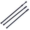 Tension Curtain Rod for Window Cupboard Closet, Black Extendable Adjustable