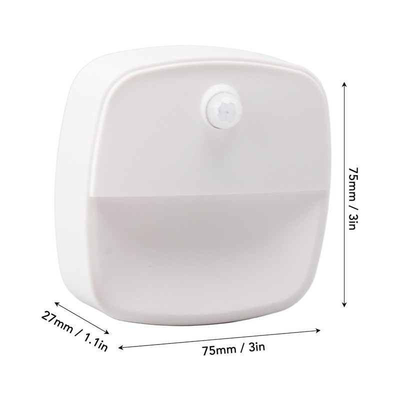 3pcs Wireless Battery Powered Motion Sensor Night Light 6.56ft Detecting