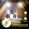 RIUVAO 50ft LED Construction String Lights,Super Bright 75W 7500LM Waterproof