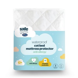 Silentnight Safe Nights Quilted Cot Bed Waterproof Mattress Protector