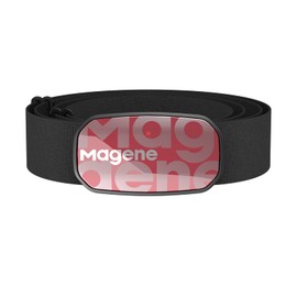 Magene H603 Heart Rate Monitor Chest Strap HRM Fitness Tracker IP67 Waterproof Support Bluetooth 4.2 and ANT+, Compatible Wahoo, Zwift, Strava, Elite HRV, Red