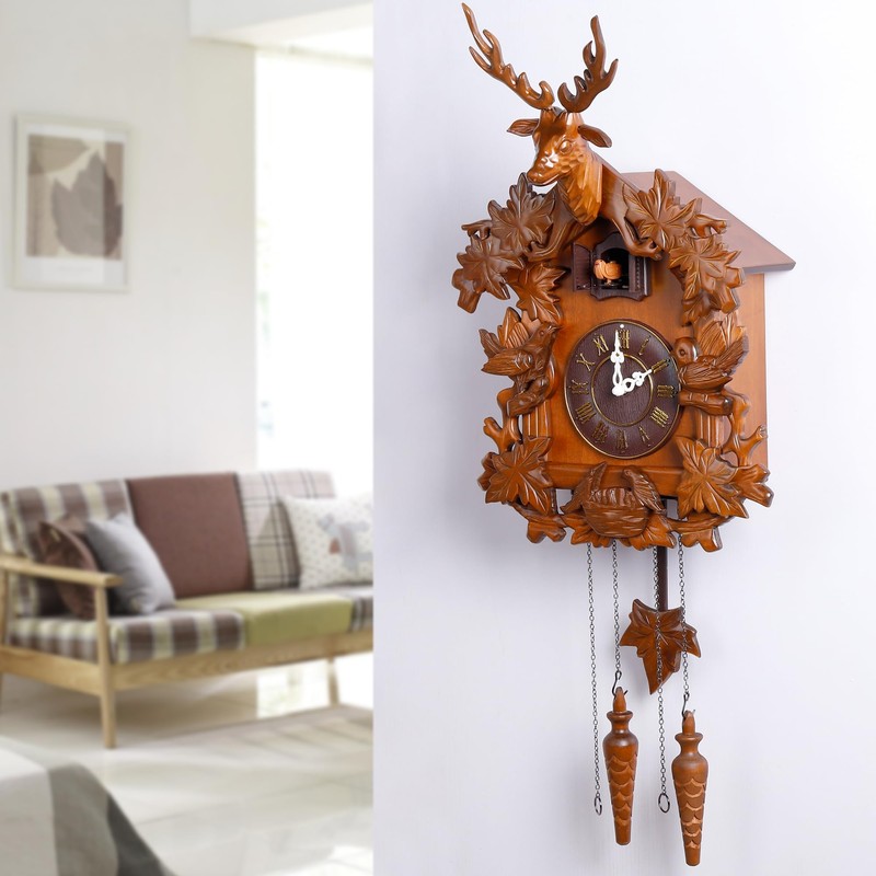 Kendal Large Handcrafted Wood Cuckoo Clock MX015-2