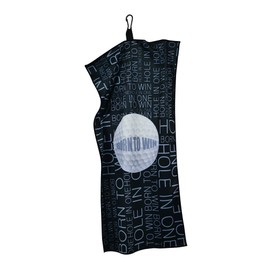 Golf Cool Towel, Large Size (24”x12”), Microfiber Cooling with Carabiner Clip, Sublimation Prints, No Fades, Detailed Seams, Facial Neck Cooling, Club Cleaning, Ball Cleaner, All Sports [GT31]