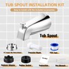 Dreyoo Tub Spout (Universal Fits 1/2" Copper Pipe, 1/2" IPS
