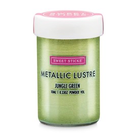 Sweet Sticks Metallic Luster Dust Color Powder, 4 Grams Jungle Green