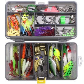 Leeko Fishing Lure, Spinner Fishing Set, Artificial Lure, Blinker, Rubber Bait for Pike, Trout, Zander, Perch
