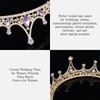 Amariver Gold Wedding Crown Crystal Tiara for Women Queen Crowns