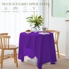 BYDOLL Table Cloth Purple 60x102 Inch Tablecloth for 6 Foot