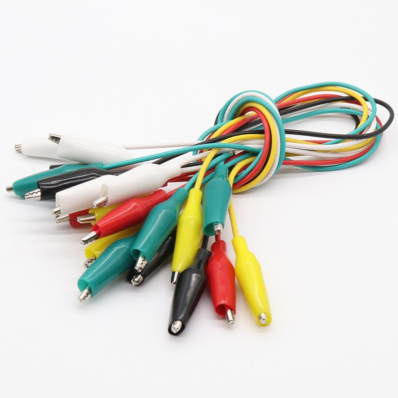 Mirhua Alligator Clip Cord Electrical Cable Test Lead Set Double