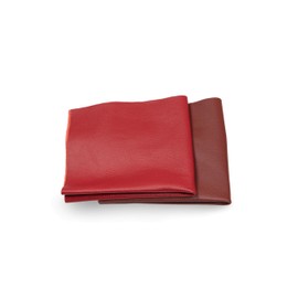 Leather Pieces - Various Leather Bundles in Various Red Shades, Leather Cut, Extra Large Pieces, High-Quality for Sewing, Leather Working, Crafts, Covering, Decoration, 0.6 kg - Minimum DIN A1