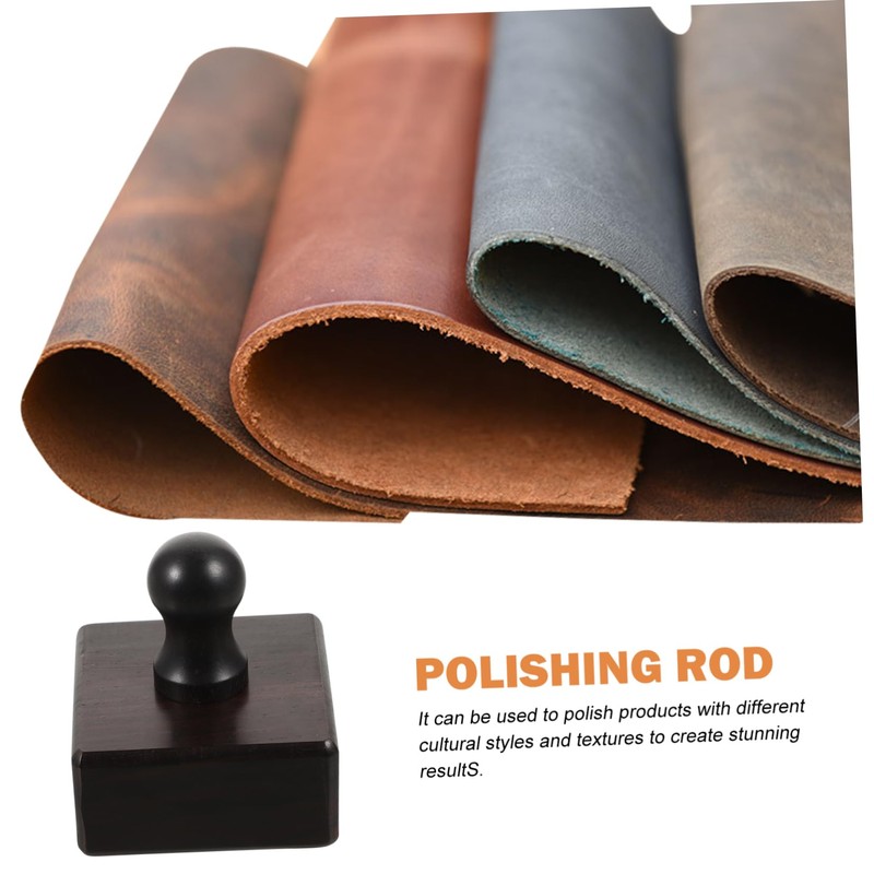 Operitacx 3pcs Leather Working Block Tool Burnishing Tool for DIY