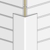 White UPVC Plastic Flexible Angle trim 25mm x 25mm x