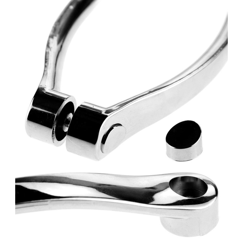 YINETTECH Polished Replacement Chromed Shower Bath Door Handle Knob Arc