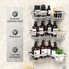 UUlioyer Stainless Steel Corner Shower Caddy, Shower Shelf No Drilling,