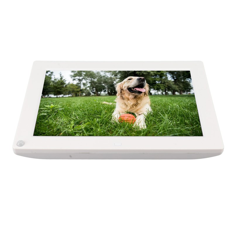 10in Digital Photo Frame White Human Body Induction HD Electronic
