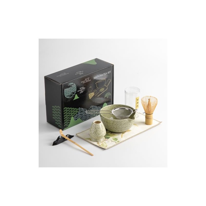 DWEHIXBUY juego de batidor matcha para ceremonia, accesorio de batidor