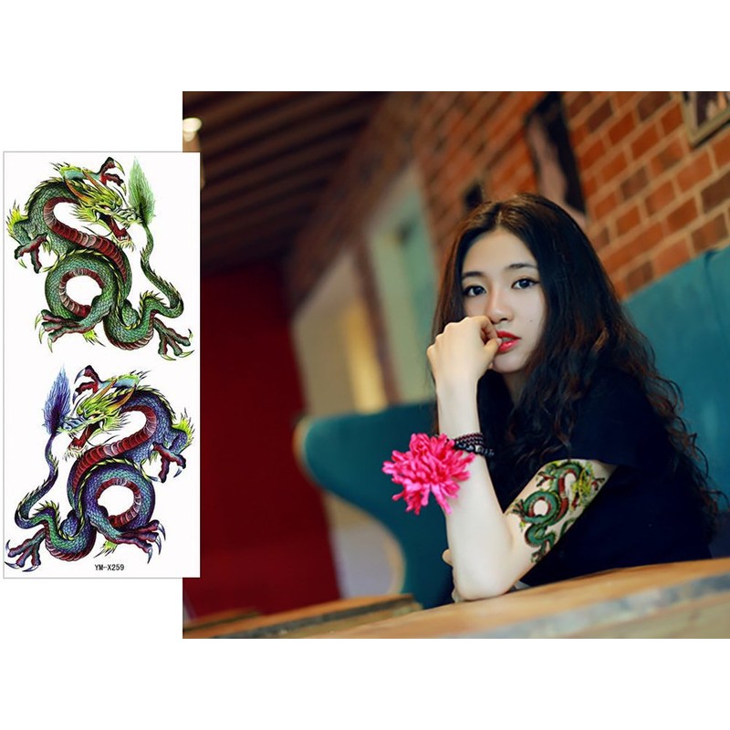 THE FANTASY ymx259 Dragon Tattoo Stickers, Unisex, For Ages 3