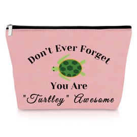 Turtle Lover Gifts Turtle Inspirational Gifts Makeup Bag Tortoise Gifts Turtle Owner Gift Sea Turtle Gift Cosmetic Bag Sea Animal Gift for Friends Bff Sister Graduation Gift Christmas Birthday Gifts