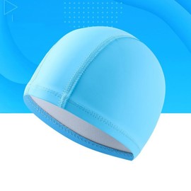 Swim Cap Adult Men Women Swim Cap Mesh Swim Cap for Long Hair Long Hair Loose Size (Blue)