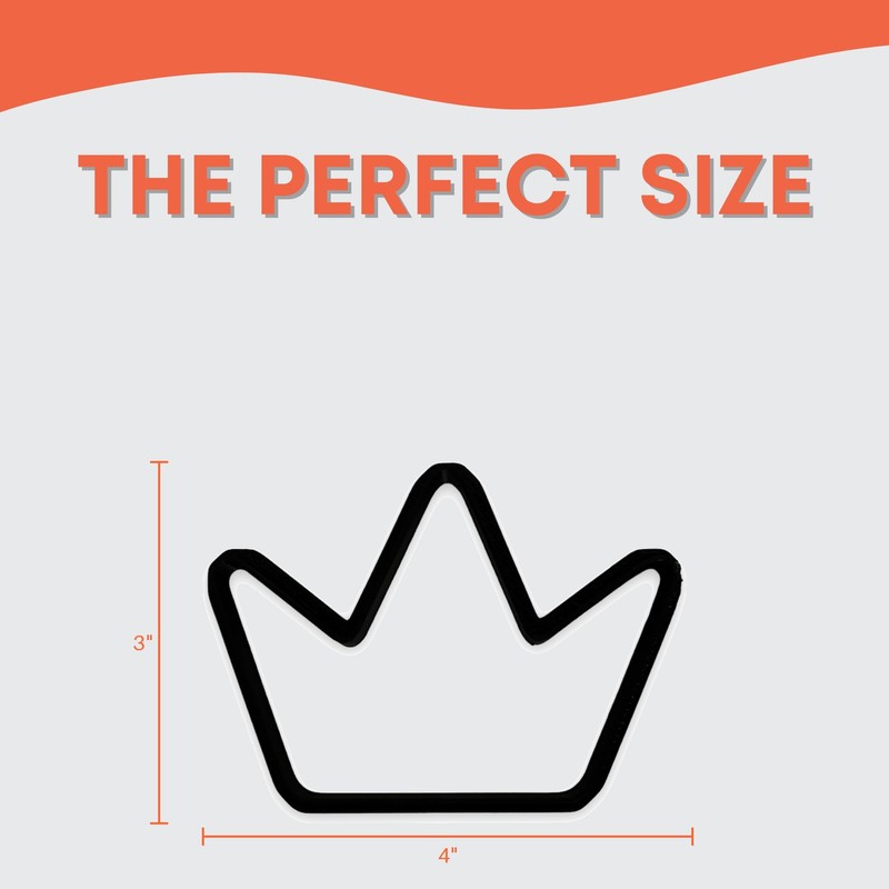 King Crown Cookie Cutter with Easy Push Design