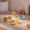 RAMFIYN 48 pack 10ml Frosted Glass Jars with Gold Lids