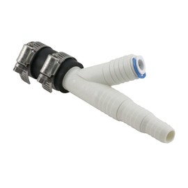 IPW Industries Inc. - John Guest Eco (D-38QC) 1/2" Drain Line Adapter Kit Fittings - Universal Hose Barb for Reverse Osmosis and Dishwasher Drain Hose