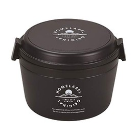 Pearl Metal Home Label HB-4742 Bowl Lunch Jar, 1060 Black