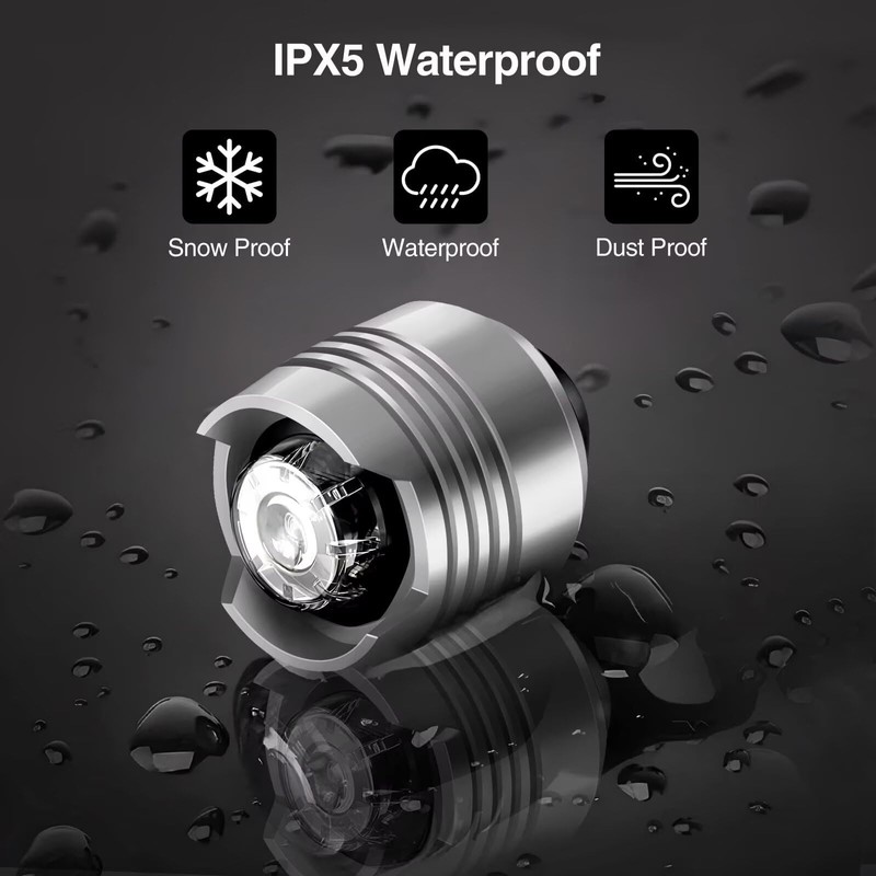 Silver LED Shoe Lights 2PCS, Rechargeable Shoe Flashlight with 3