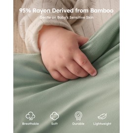 Yoofoss Rayon Made from Bamboo Baby Sleep Sack 12-18 Months 1.0 Tog Baby Wearable Blanket, Super Soft Infant Toddler Sleeping Sack 2-Way Zipper