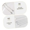 DOITOOL 5Pcs Necklace Chain Extenders Kit Jewelry Extension Chains for