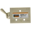 TRUSCO TSV41T6 4-Way Small Switching Valve, 5 Ports, 1/8, Toggle