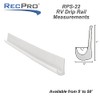 RecPro RV PVC Plastic Rain Gutter | Adhesive Backing Included