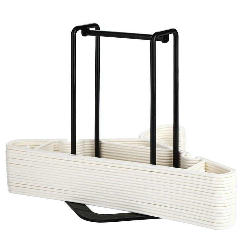 HAKDAY Portable Hanger Organizer Rack, Hanger Storage Stacker Holder Caddy