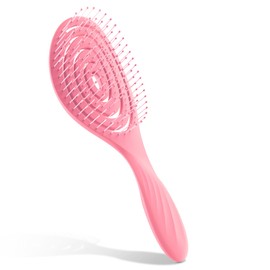 SHINLEA Hair Brush without Pulling, Scalp Massage Brush, Detangler Brush for Women, Men & Children, Detangling Brush Also for Curls and Long Hair (Pink)