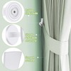Curtain Hold backs,4 Pack Metal Curtain Tiebacks Hooks Wall Mounted