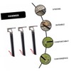 WOONEKY Outdoor Camping Hammer Portable Metal Nail Puller with Aluminum